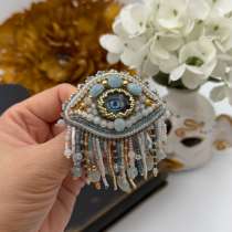 Брошь «Глаз аквамарина», в Анапе