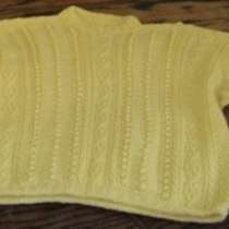 Джемпер кофточка женская ручной вязки жёлтая 42 - 44 размер, в Сыктывкаре