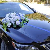 Оформление свадебных машин в Крыму. Большой бант на авто, в Симферополе