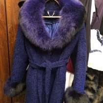 Пальто зимнее натуральный мех женское, в Санкт-Петербурге