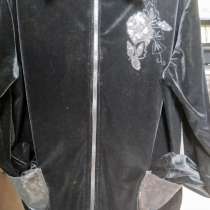 Женский бархатный пиджак, черного цвета с карманами, в Саратове