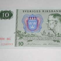 Швеция, 10 крон, 1984 г., Unc, в Благовещенске