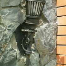 Кованый уличный светильник "Факел б, в Краснодаре