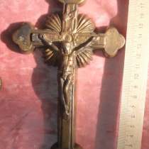 Крест распятие бронзовый,19 век, в Ставрополе