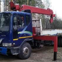 Продам манипулятор, кран борт ДЭУ, Daewoo Ultra, кму 7тн, в Тюмени