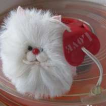Мягкая игрушка кошка белая на присоске, в Сыктывкаре