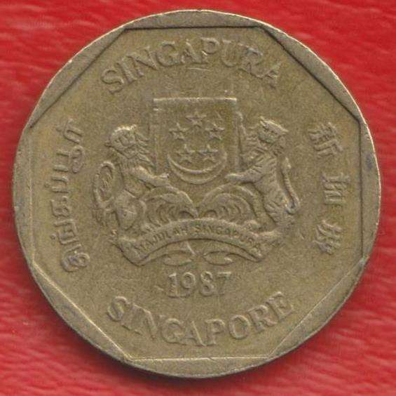 Сингапур 1 доллар 1987 г в Орле