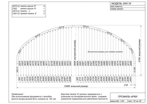 Ангар арочный сборный - цены и модели в Москве фото 3