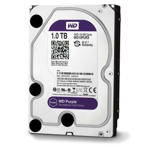 Жесткий диск Western Digital Purple 1000GB 3'5