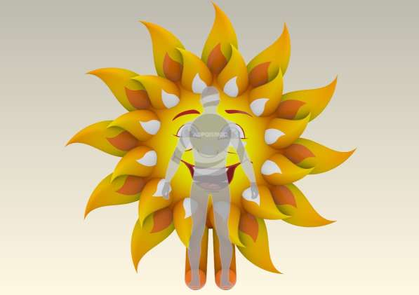 Надувной костюм Солнце в Краснодаре фото 5