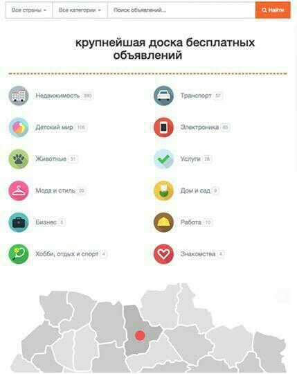Сайт доска объявлений (приложение, объявления) в Москве