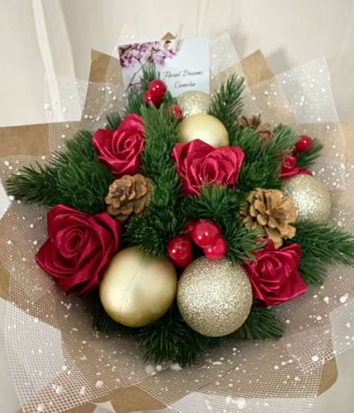 Букеты из атласных лент в Москве фото 3