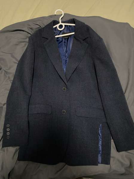 Пиджак синий плотный