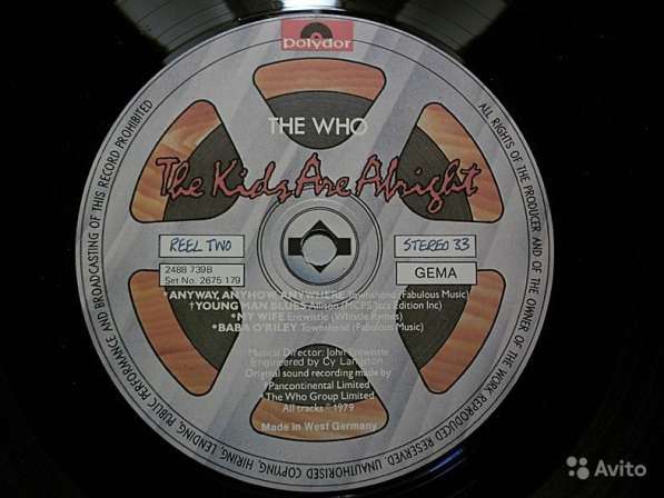 Пластинка The Who ‎– The Kids Are Alright в Санкт-Петербурге