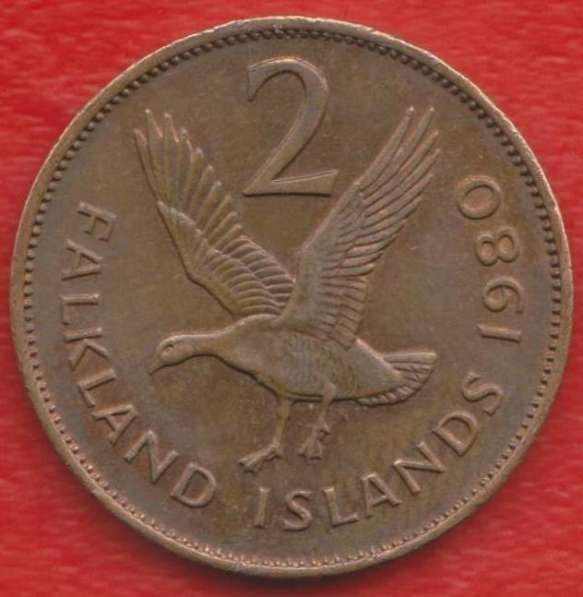 Фолкленды Фолклендские острова 2 пенса 1980 г.