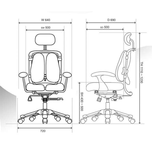 Ортопедическое кресло Hara Chair Nietzsche в 