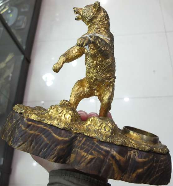 Бронзовая статуэтка чернильница Медведь редкая коллекционная в Ставрополе фото 5