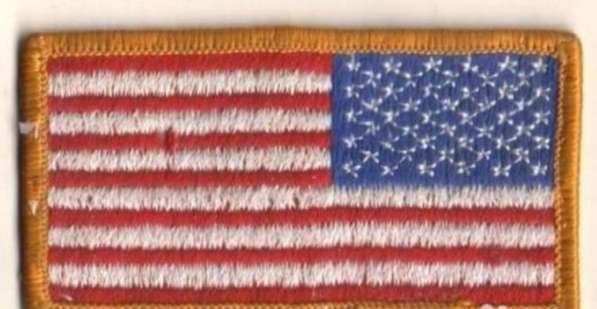 Американский флаг герб нашивка шеврон