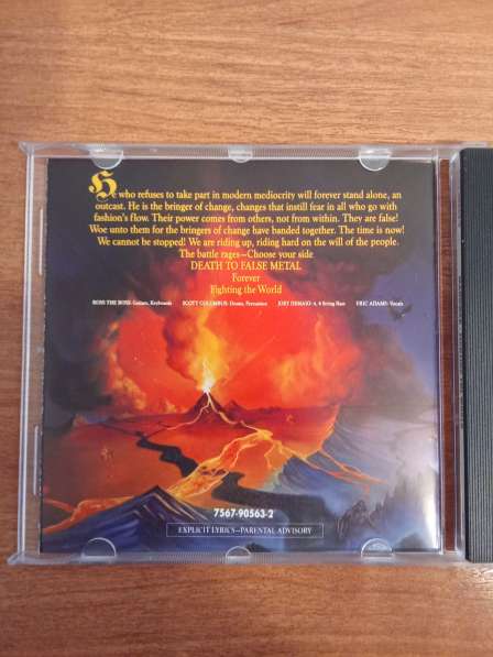 Manowar Fighting the world CD оригинал 1987 в Санкт-Петербурге фото 8