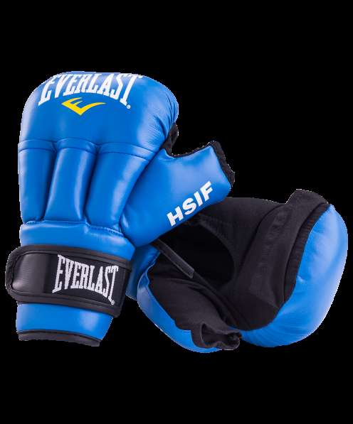 Перчатки для рукопашного боя HSIF RF3210, 10oz, к/з, синий в Сочи фото 5