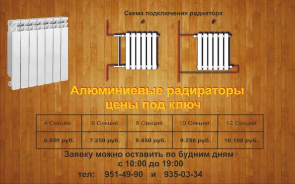 Установка радиаторов и счетчиков воды