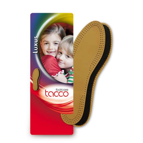 Tacco Luxus Kids Aрт.613 – стельки детские кожаные двухслойн