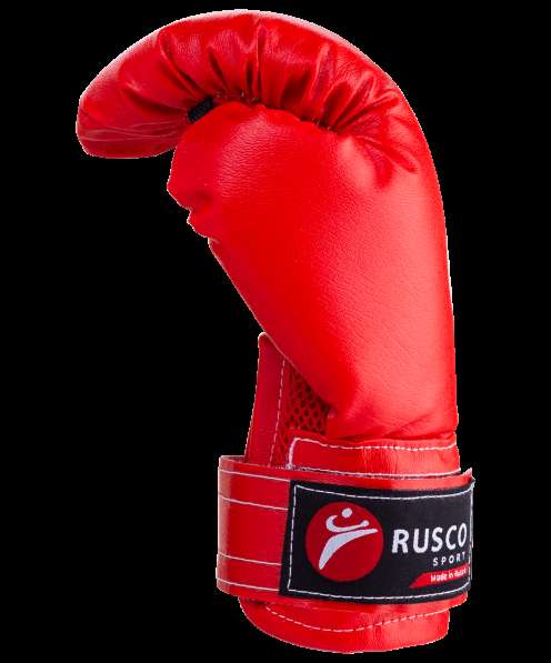 Набор для бокса Rusco, 4oz, кожзам, красный в Сочи