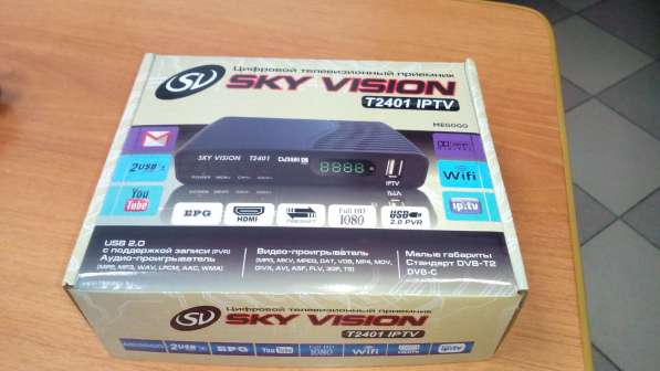 Цифровая ТВ-приставка (ресивер) Sky Vision T2401 IPTV в Челябинске