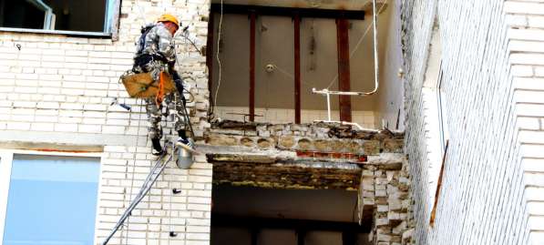 Ремонт кирпичных фасадов. Восстановление кладки стен в Новосибирске