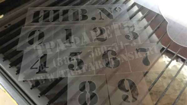 Трафареты Цифр и Букв в Новосибирске фото 5