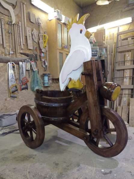 Велосипед клумба с попугаем в Воронеже фото 5