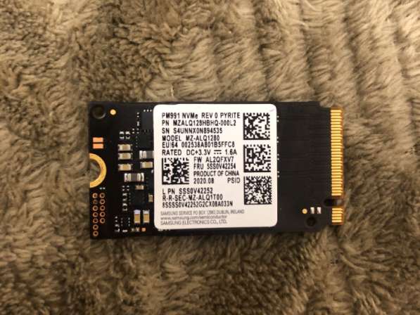 Твердотельный накопитель 128гб SSD M.2 nvme pcie