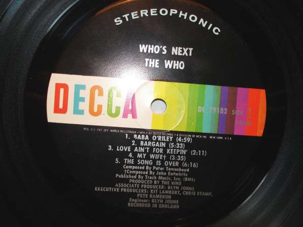 Пластинка The Who &lrm;&ndash; Who's Next в Санкт-Петербурге фото 3
