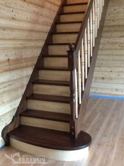 Деревянная лестница Фабрика лестниц столярыч из березы и сосны в Самаре фото 8