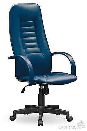 Офисное кресло Пилот-2 чёрный синий моло в Тюмени фото 4