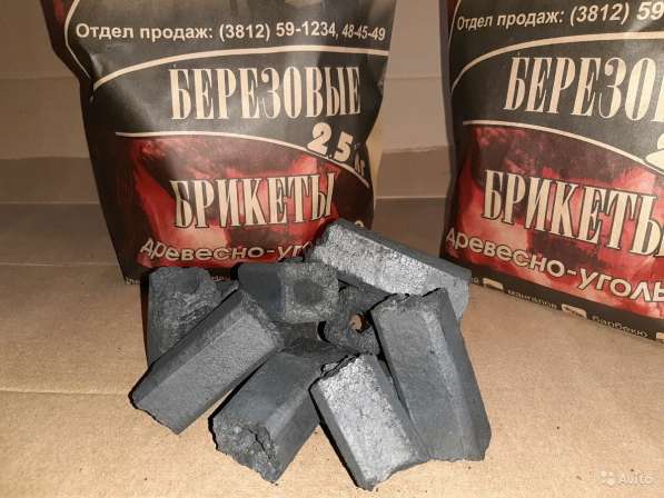 Продам древесно-угольные брикеты в Омске