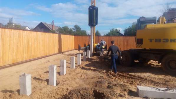 Установим свайные фундаменты для строительства дома в Костроме фото 9
