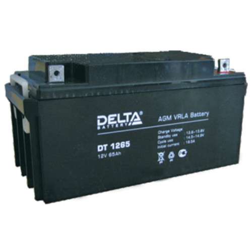 АКБ 65 Ач 12В аккумуляторная батарея DELTA DT 1265