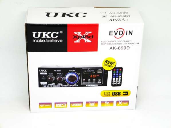 Усилитель звука UKC AK-699BT - Bluetooth, USB, SD-карта, MP3 в фото 3