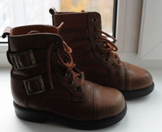 Кожаные ботинки детские