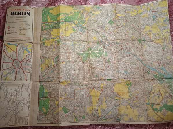 Планшет с картой Берлина 1948 г в Санкт-Петербурге
