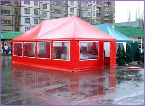 Тенты и шатры для уличных кафе в Краснодаре