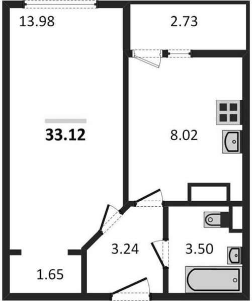 Продам однокомнатную квартиру в Волгоград.Жилая площадь 33,12 кв.м.Этаж 13.