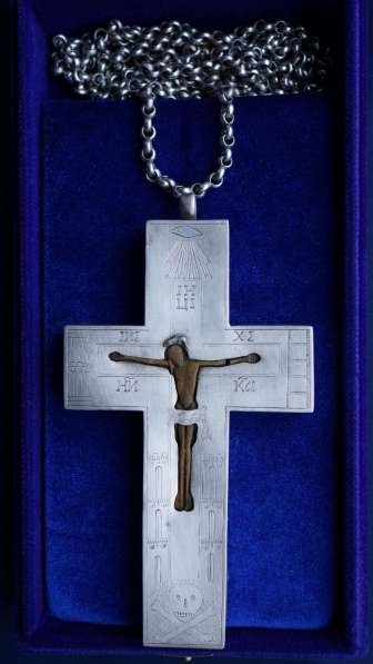 Старинный наперсный игуменский крест. Серебро 84. XVIII век. в Санкт-Петербурге фото 12