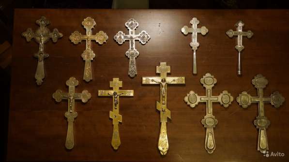 Коллекция из 10-ти старинных напрестольных крестов в Санкт-Петербурге фото 8