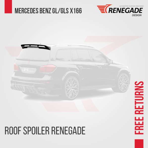 Roof spoiler para Mercedes Benz GL classe X166 2012-19