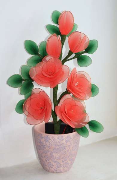 Цветок-Светильник из капрона «Розы» в Чебоксарах фото 5