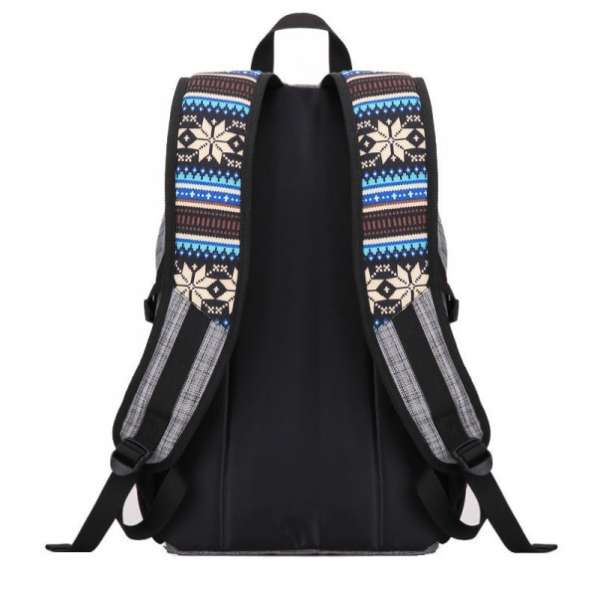 Городской рюкзак Lanpad голубой этнический орнамент в фото 3
