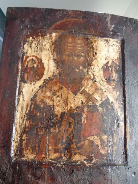 Икона Николай Чудотворец, ковчег, древняя очень в Ставрополе