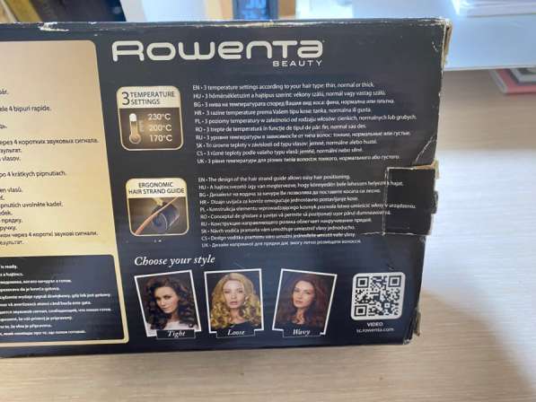 Щипцы для завивки Rowenta So Curls Premium в Мытищи фото 5